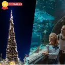Burj Khalifa At the top 124th + Dubai Aquarium 