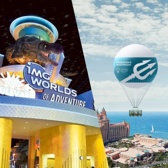 Img World of Adventure + Free The Dubai Balloon at Atlantis