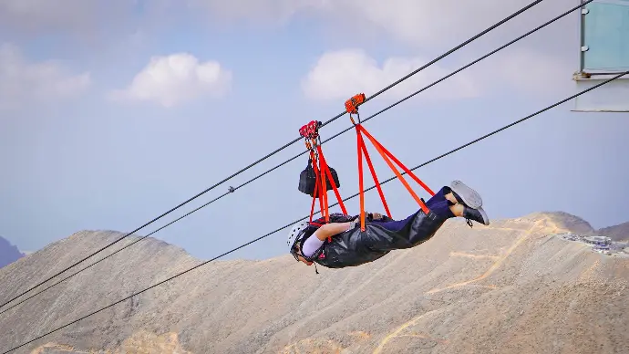 Jebel Jais Zipline Flight